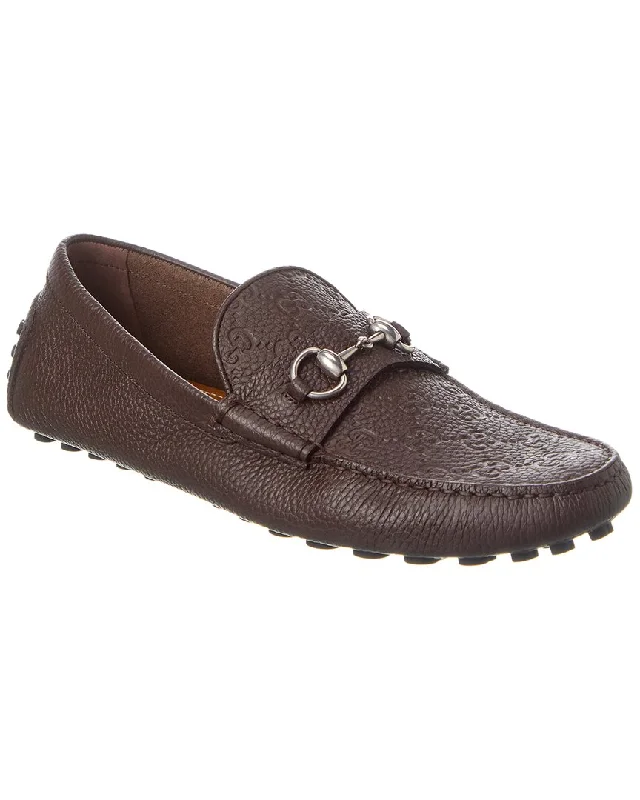 All-Purpose Walking Shoes Gucci Horsebit Leather Loafer