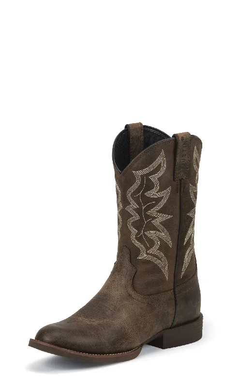 Cloud Cushion Sneakers Justin Mens Distressed Brown Buster Leather Cowboy Boots