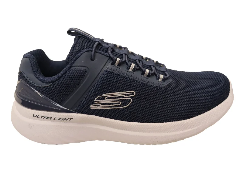 Cushion Insole Shoes Skechers Mens Bounder 2.0 Anako Comfortable Slip On Shoes
