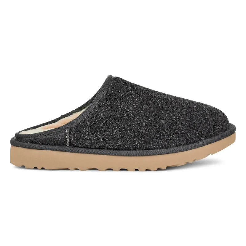 Plush Cushion Shoes UGG Men's Classic Slip-On Shaggy Dark Gray Suede