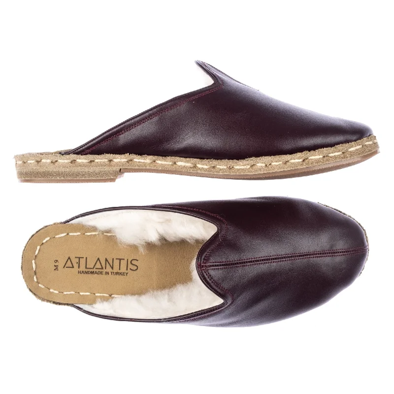 Everyday Comfort Shoes Men's Merlot Shearling Slippers