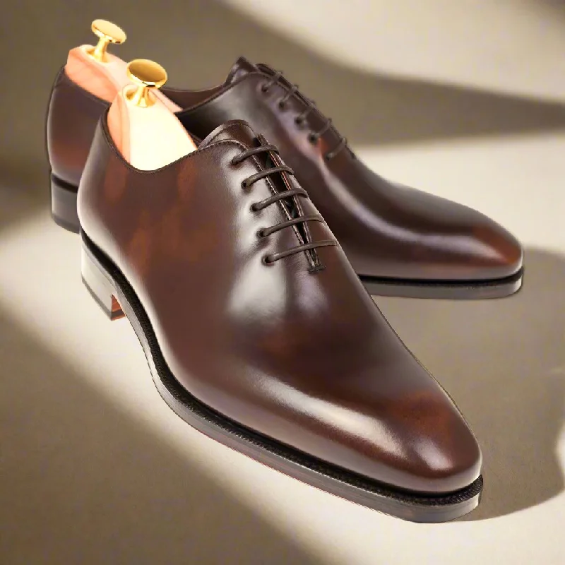 Soft Insole Sneakers Alexander Brown Hand Patina Wholecut