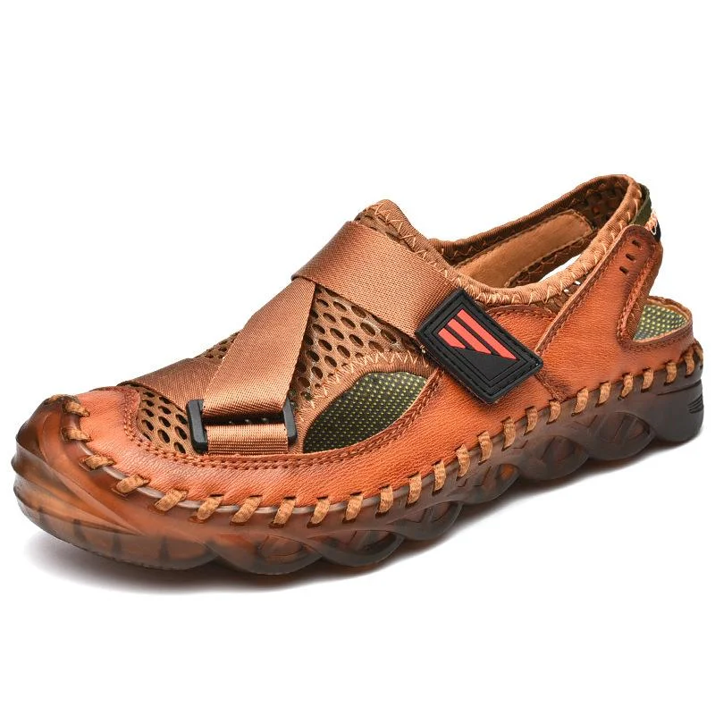 Elegant Casual Shoes Summer shoes breathable soft leather sandals beach shoes