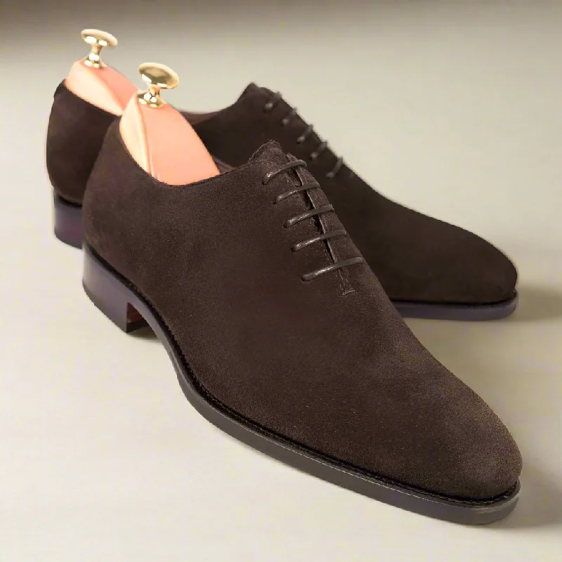 All-Purpose Walking Shoes Alexander Dark Brown Suede Wholecut