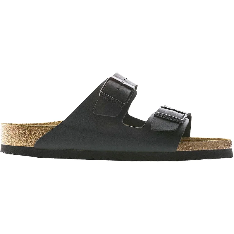 Soft Breathable Shoes Unisex Birkenstock Arizona Black Birko-Flor