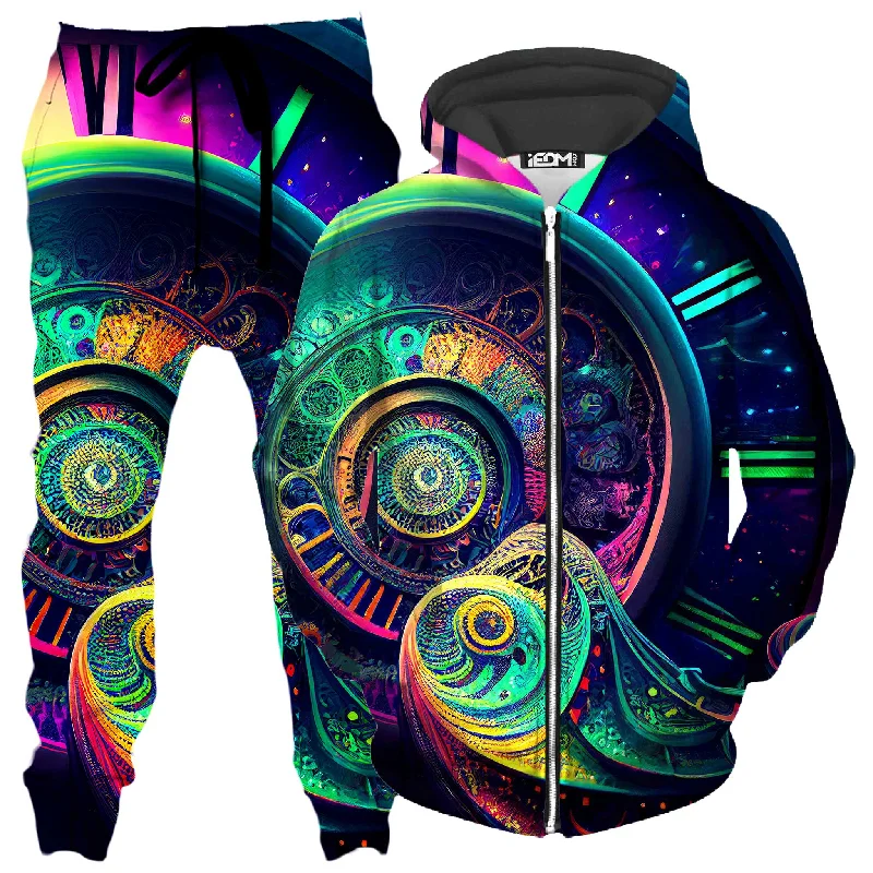 Fleeting Zip-Up Hoodie and Joggers Combo