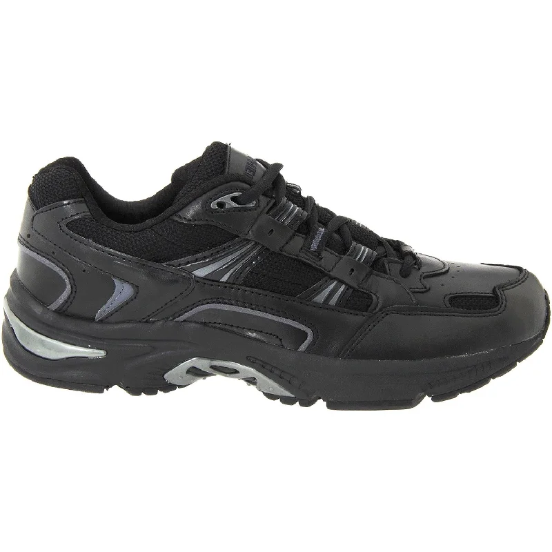 Relaxed Fit Sneakers Men's Vionic Walker Black Leather