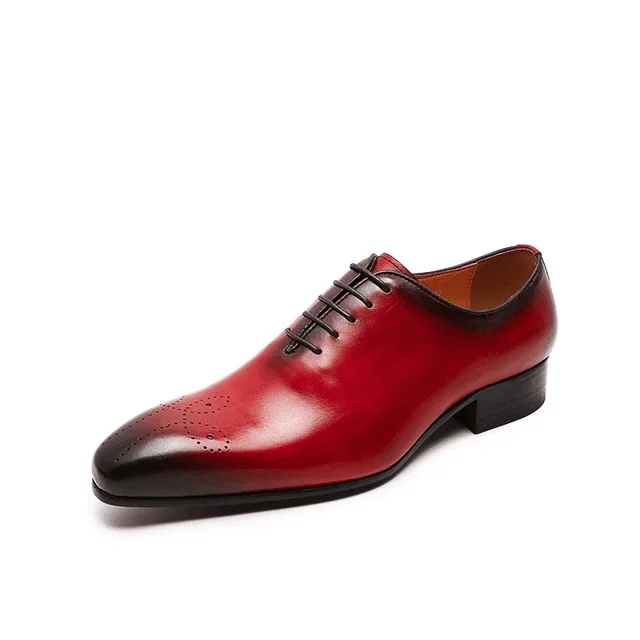 Premium Comfort Shoes The Ardito -  Men's Elegant Leather Oxford Dress Shoes (Whole Cut)