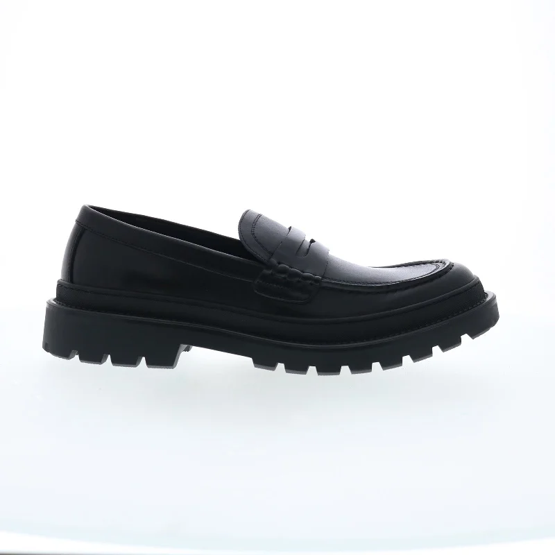 Casual Sneakers Steve Madden Carloz CARL07M1 Mens Black Loafers & Slip Ons Penny Shoes