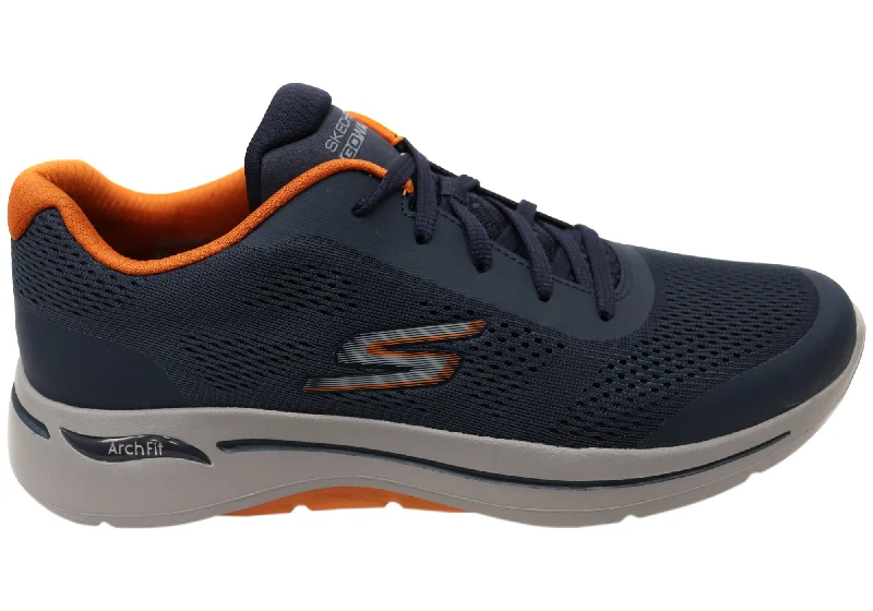 Lightweight Foam Shoes Skechers Mens GOwalk Arch Fit Guideline Comfortable Lace Up Shoes Lightweight Foam Shoes Skechers Mens GOwalk Arch Fit Guideline Comfortable Lace Up Shoes