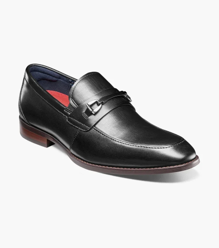 Streetwear Running Shoes Stacy Adams KAYLOR  Moc Toe Bit Slip On - Black
