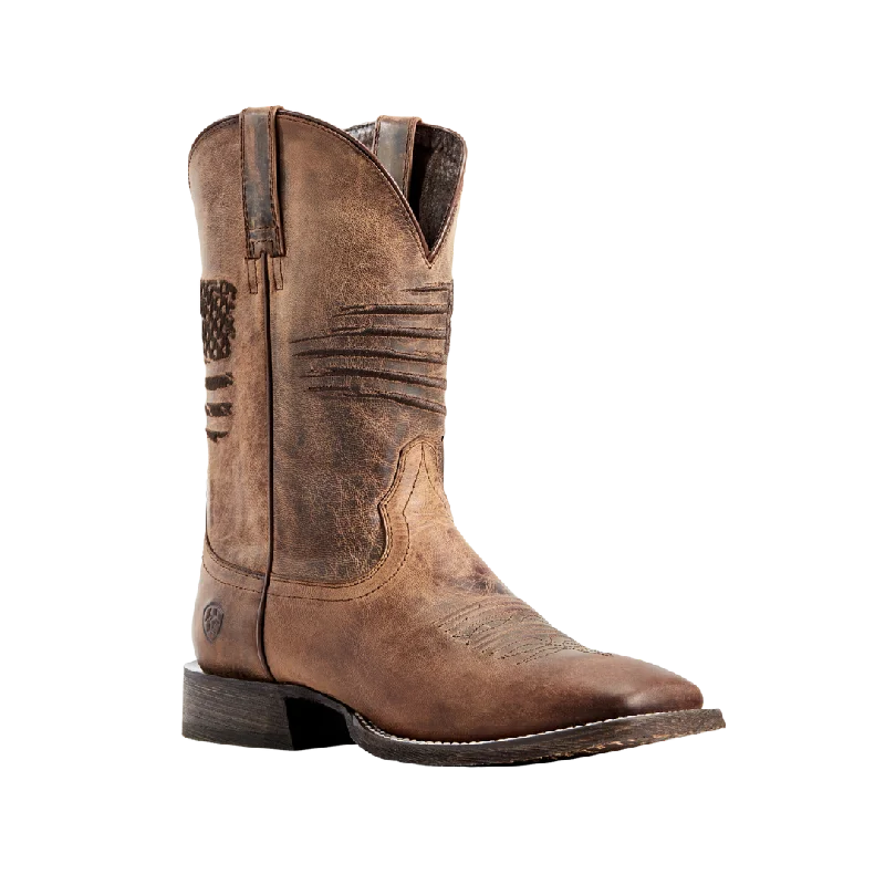 Lightweight Foam Shoes Ariat Men's Circuit Patriot Western Weathered Tan Boots