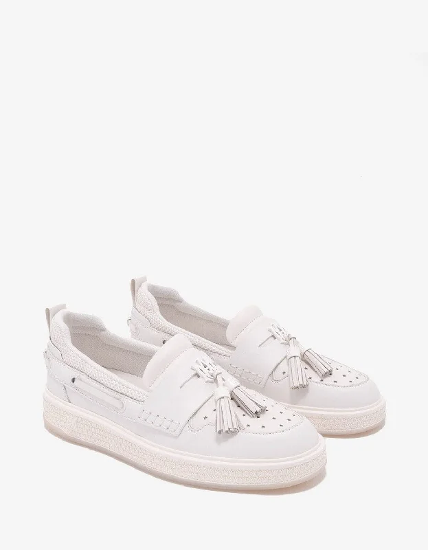 Ultra-Durable Sneakers Amiri White MA Tassel Hybrid Loafers