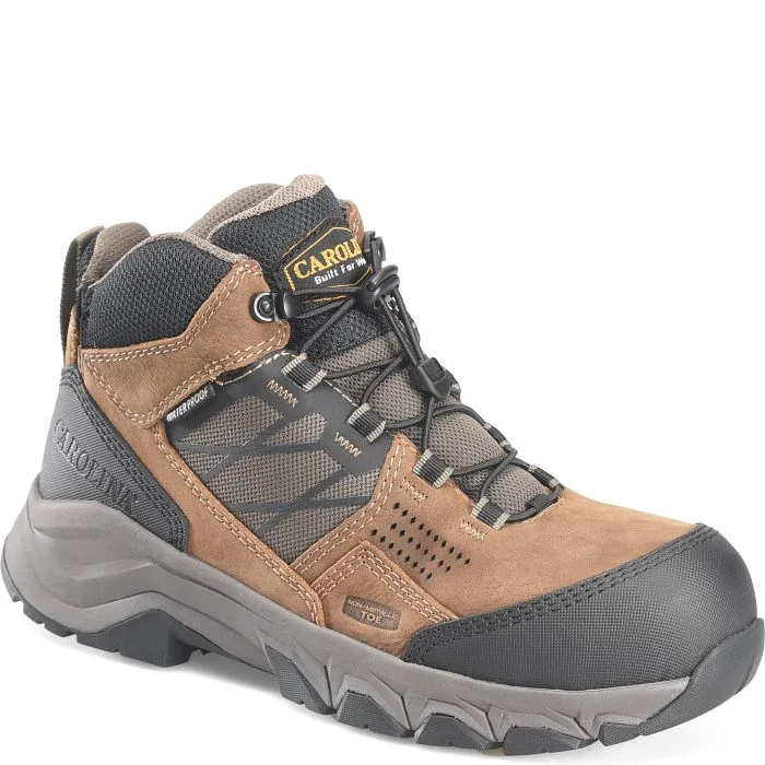 Breathable Sport Sneakers Carolina Men's Ironhide Comp Toe WP Slip Resist Hiker Work Boot -Tan- CA5553