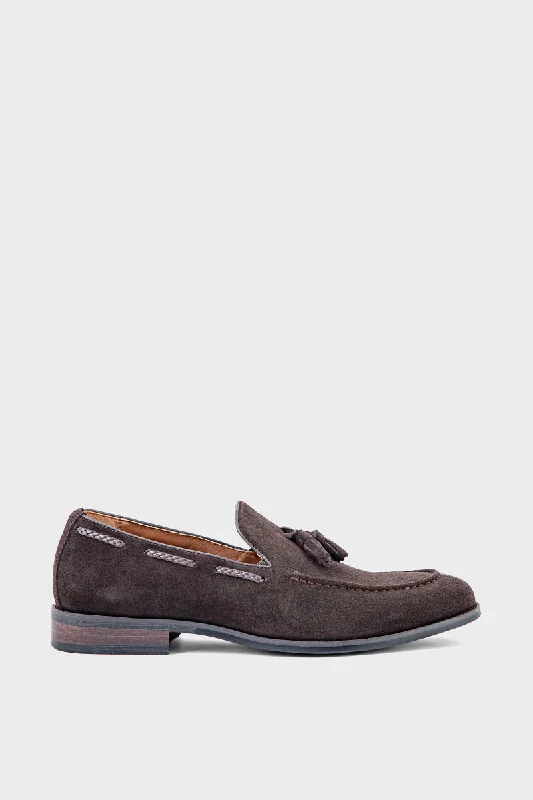 Ultra-Stylish Shoes Men Formal Loafers MF7010-Brown