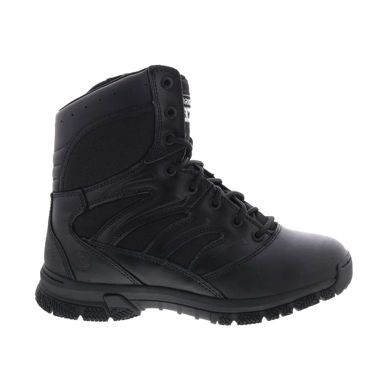 Soft Foam Shoes Original Swat Force 8” Side-Zip EN 155231 Mens Black Leather Tactical Boots