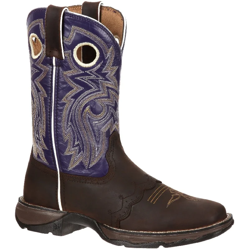 Ergonomic Sneakers Durango Women's Lady Rebel 10" Square Toe Western Boot- Brown - RD3576