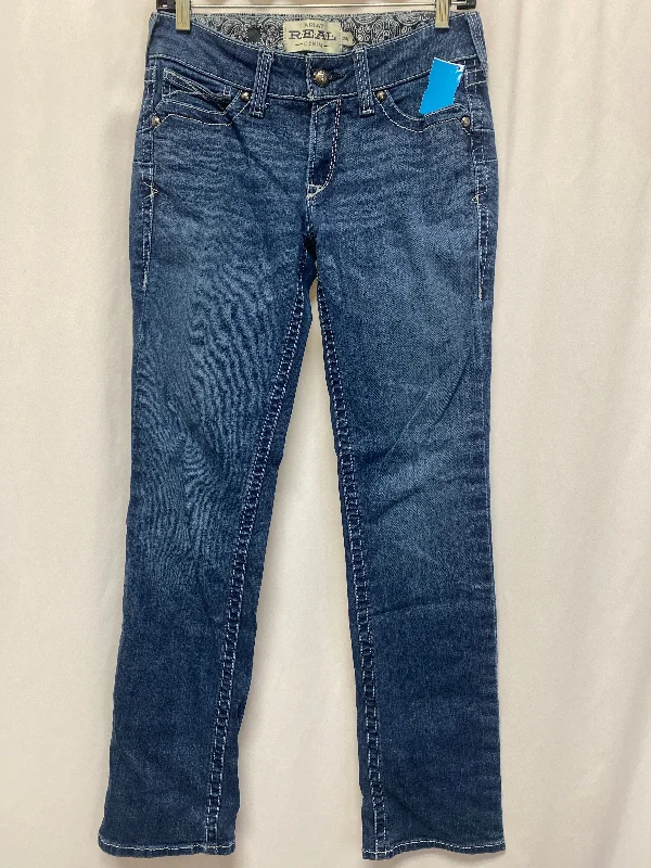 Jeans Boot Cut By Ariat In Blue Denim, Size: 6l