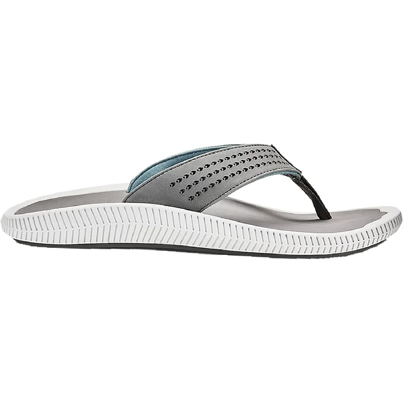 Stylish Sneakers Men's OluKai Ulele Stone Synthetic