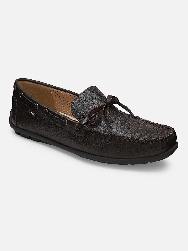 Trendy Loafers Ezok Men Moda 2060 Brown Leather Moccasin Shoes