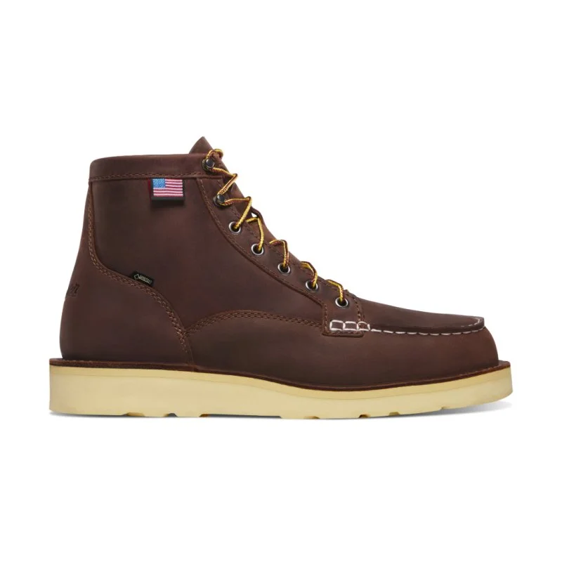 Travel Comfort Shoes Danner Men's Bull Run Moc Toe 6" GTX - Brown