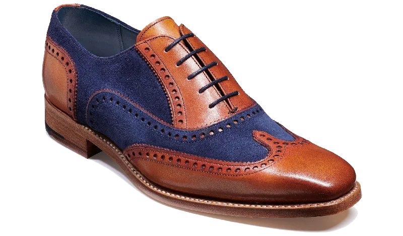 Casual Comfort Shoes Spencer - Antique Rosewood / Navy Suede