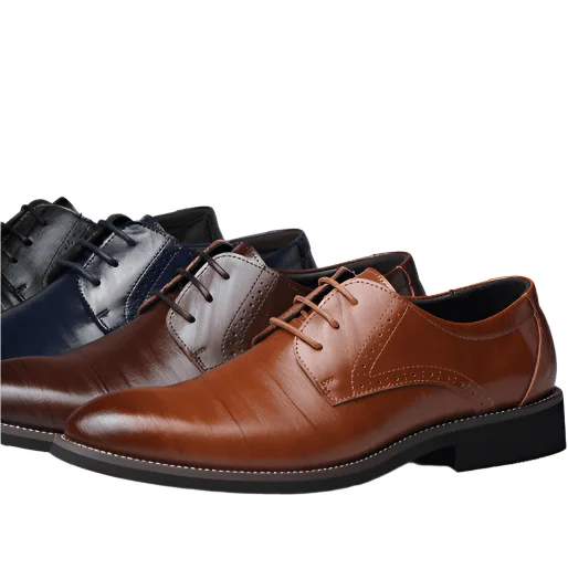 Slip-Resistant Shoes Subtle Derbies - Elegant Dress Shoes For Men