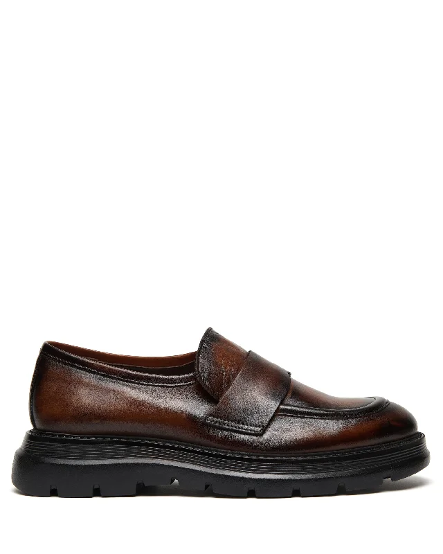 High-Quality Sneakers Robbie Tobacco Leather