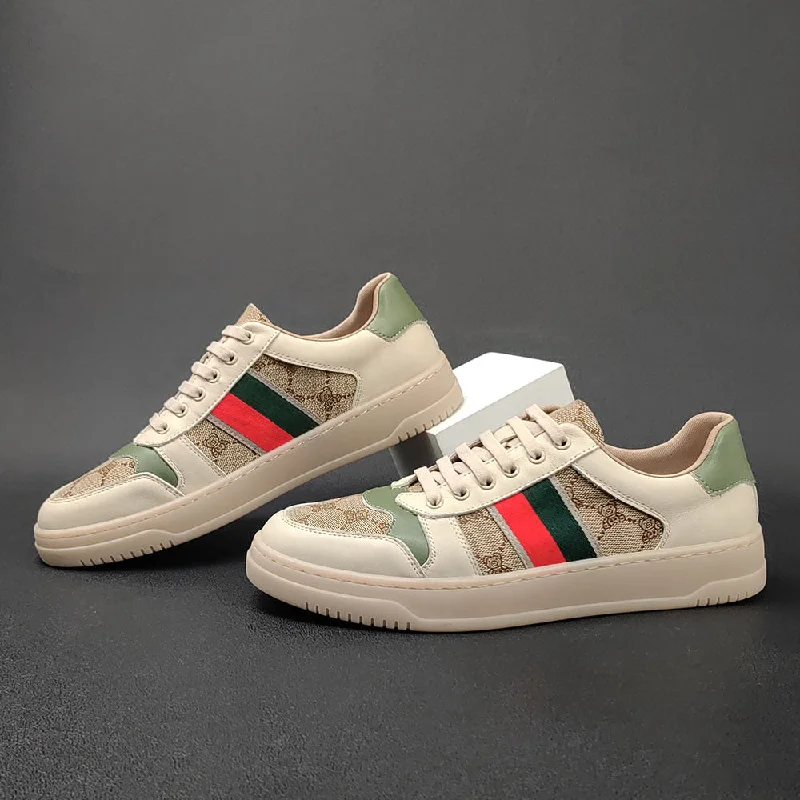 Elegant Sneakers Men Fashion Patchwork Stylish Flat Casual Sneakers