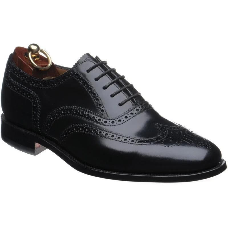 Minimalist Sneakers LOAKE  202B Polished Brogue - Black