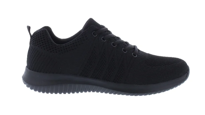 Fashionable Running Shoes Men Fabric Lace Up Sneaker