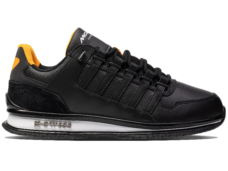 Simple Stylish Sneakers 09214-073-M | RINZLER GT X MCLAREN | BLACK/PAPAYA