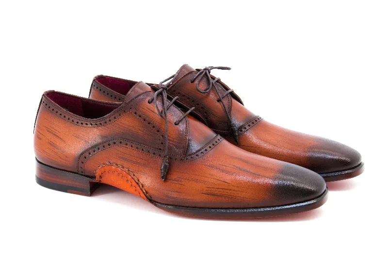 Soft Breathable Shoes Santorini  Brogue Patina Dress Shoes - Brown