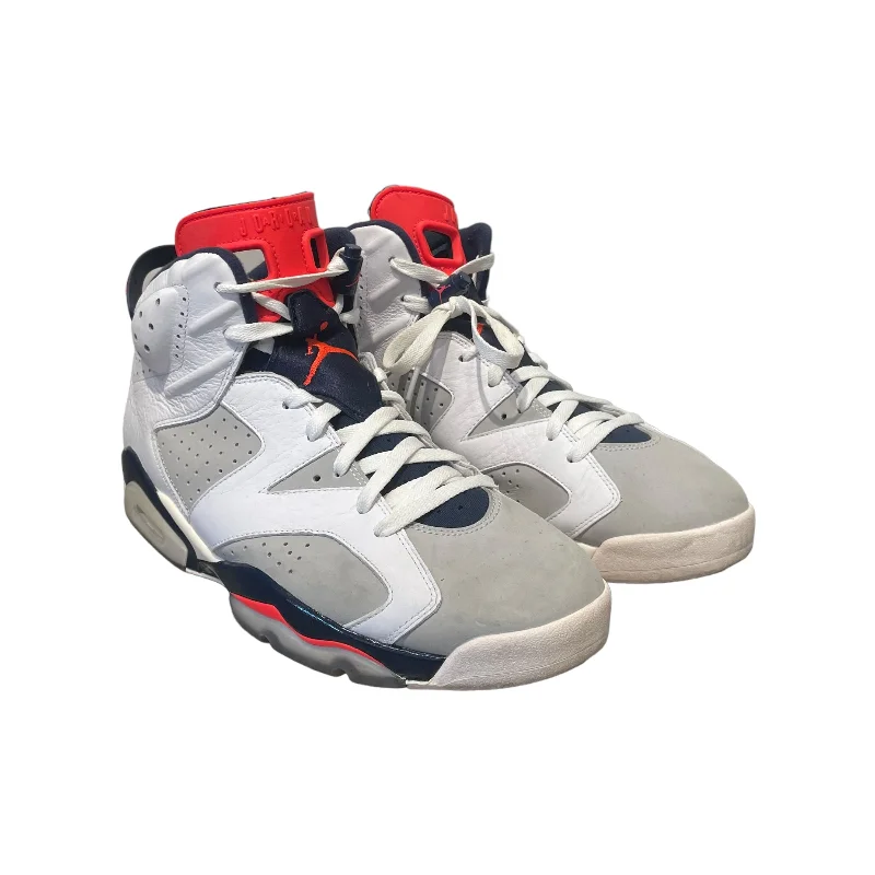 Breathable Cushion Shoes Jordan/Hi-Sneakers/US 12/Leather/WHT/6 retro tinker