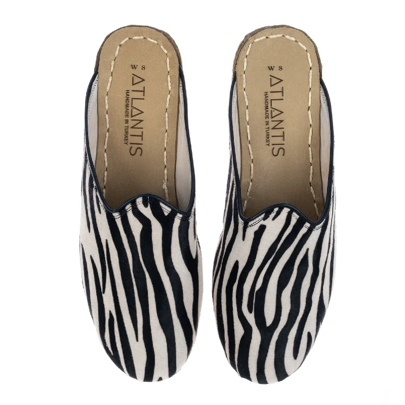 Simple Loafers Men's Zebra Slippers