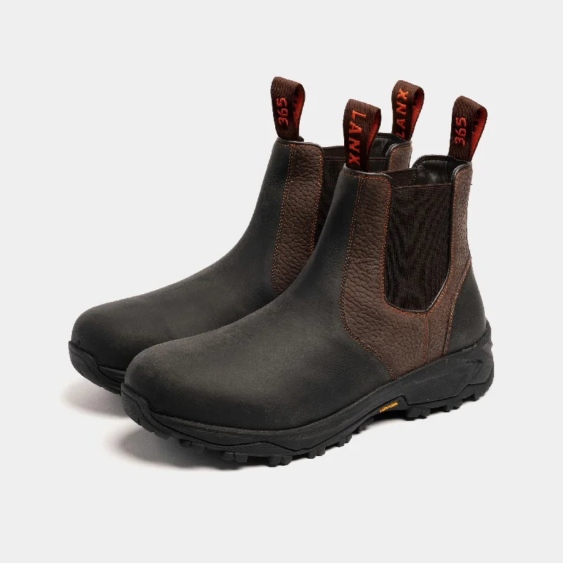 Durable Walking Shoes RIBCHESTER // BLACK & BROWN