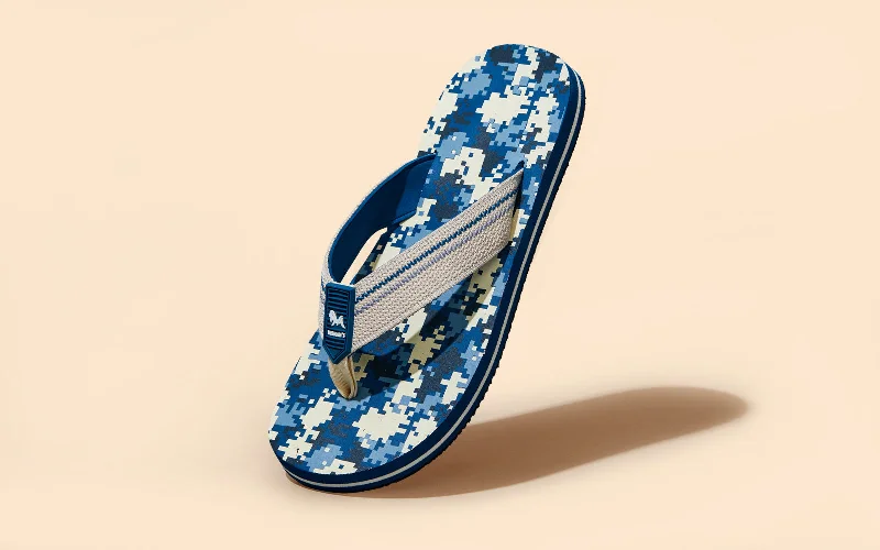 Stylish Sneakers Pixel Art Flips : Blue
