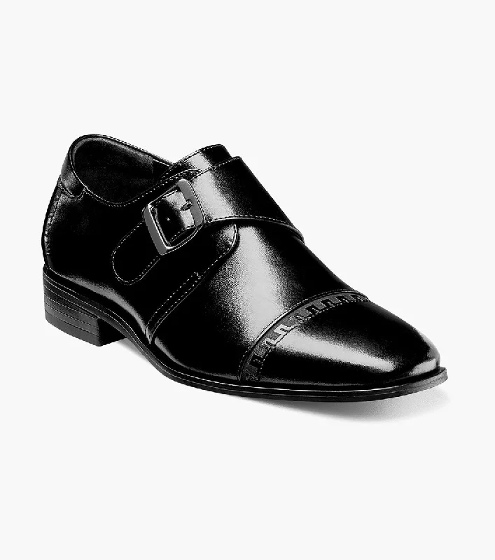 Ultra-Soft Sneakers BOYS MACMILLIAN  Cap Toe Monk Strap - Black