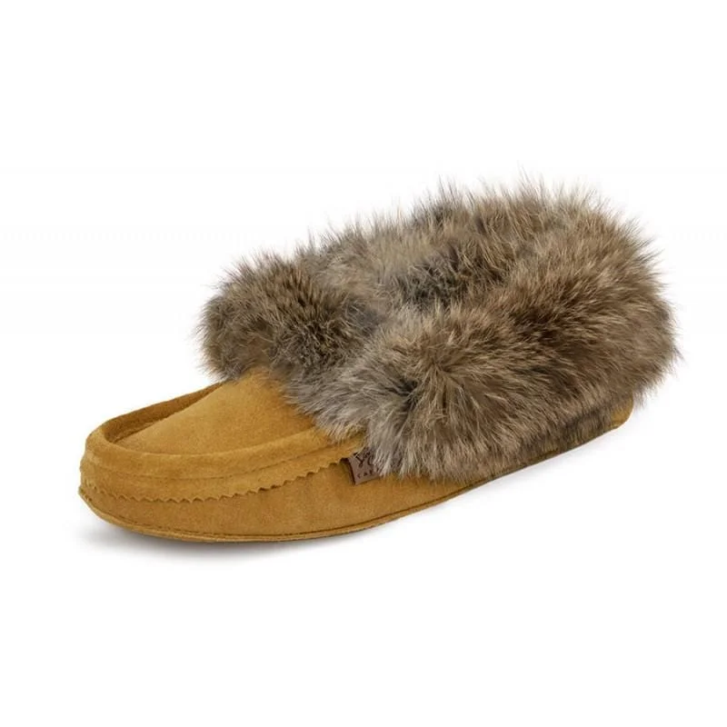 Soft Mesh Sneakers Fur Trim Moccasin with Padded Sole