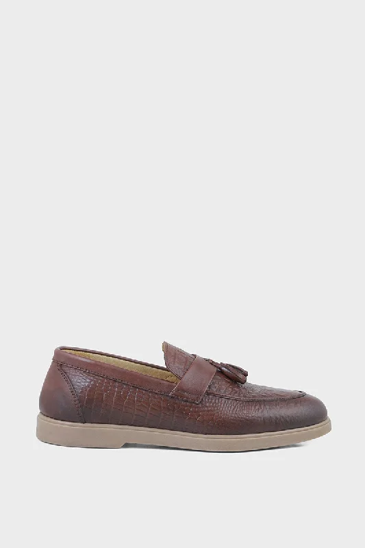 Urban Fashion Sneakers Men Formal Loafers MF7001-Brown
