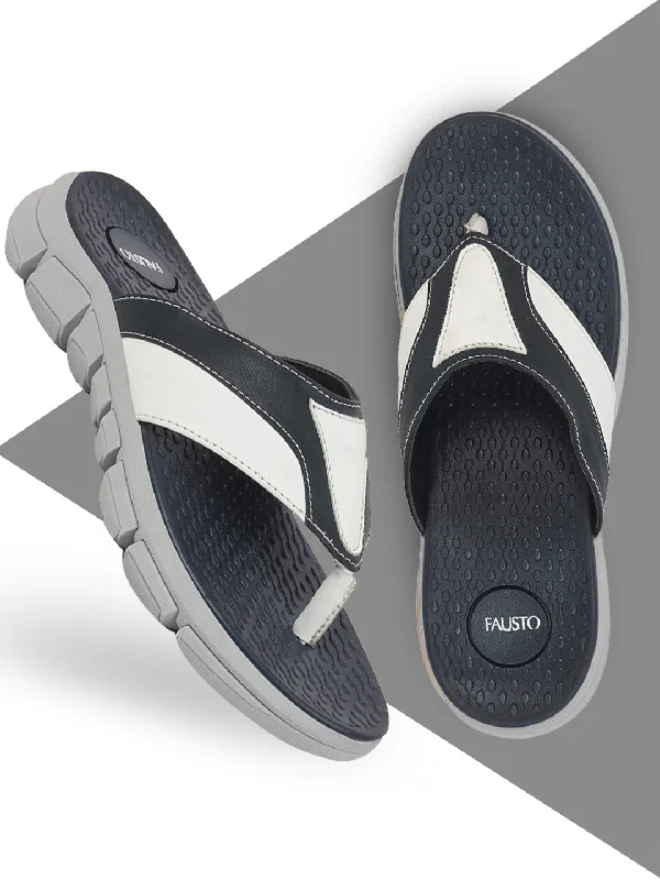 Casual Comfort Shoes Men Navy Blue Slip On Phylon Sole Flexible Ultrasoft Outdoor & House Slippers