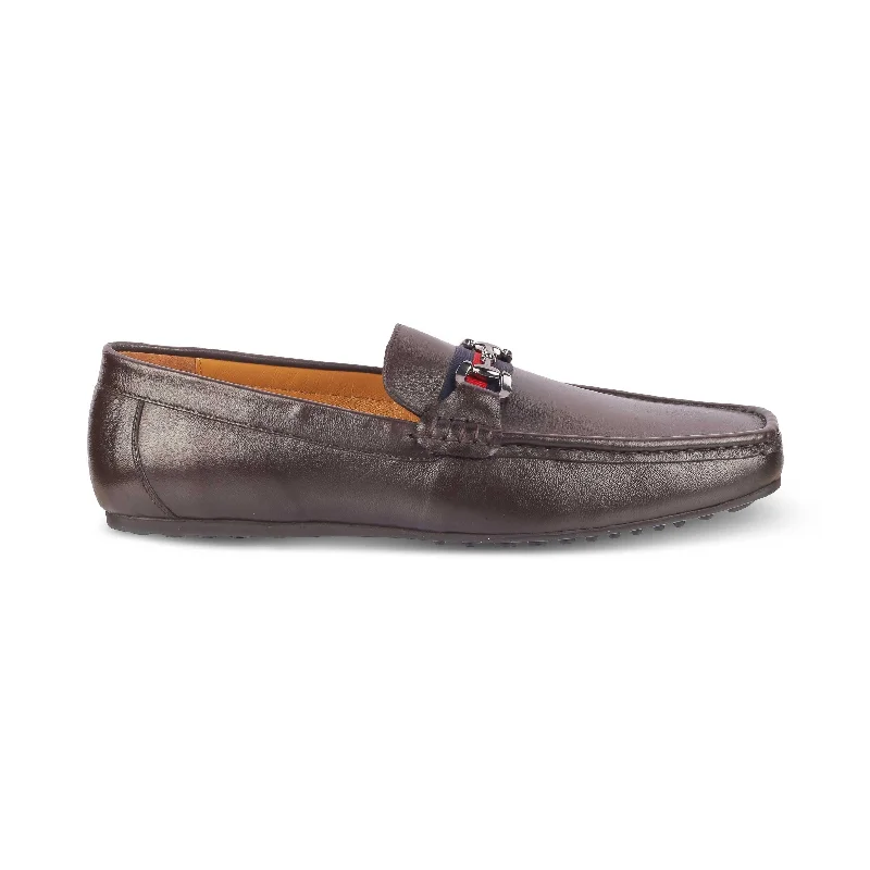 Lightweight Foam Shoes Tresmode Bilbao Brown Men's Leather Loafers