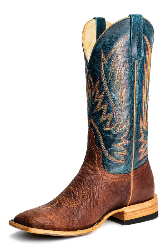 Relaxed Fit Sneakers Horse Power Mens Comanche Shoulder Navy Leather Cowboy Boots