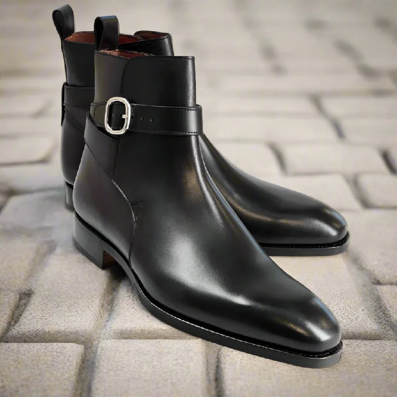 Ultra-Flexible Walking Shoes Gladwin Black Jodhpur Boot
