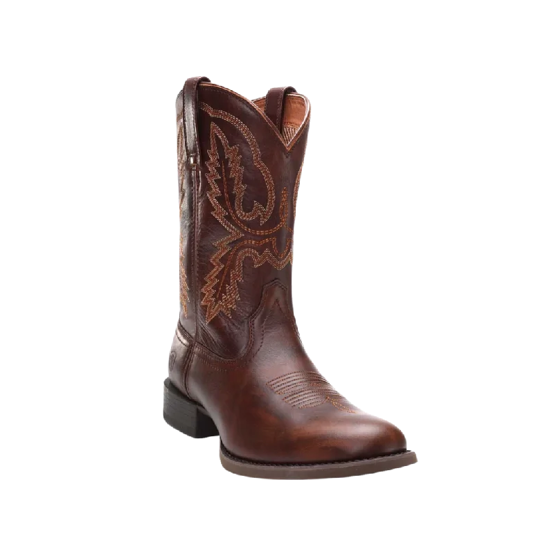 Memory Foam Sneakers Ariat Men's Sport Stratten Cowboy Hillside Brown Boots