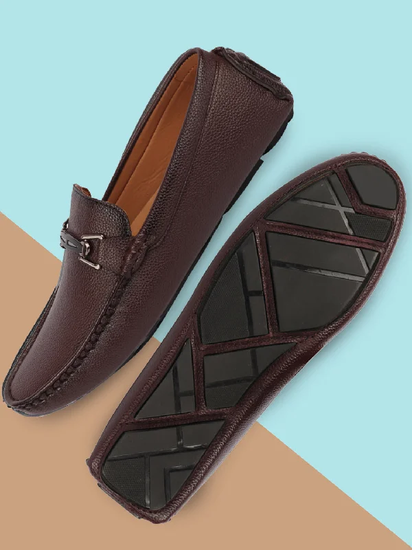 High-Performance Shoes Men Brown Casual Slip On Textured Stitched Design Driving Loafer and Moccasin Shoes High-Performance Shoes Men Brown Casual Slip On Textured Stitched Design Driving Loafer and Moccasin Shoes