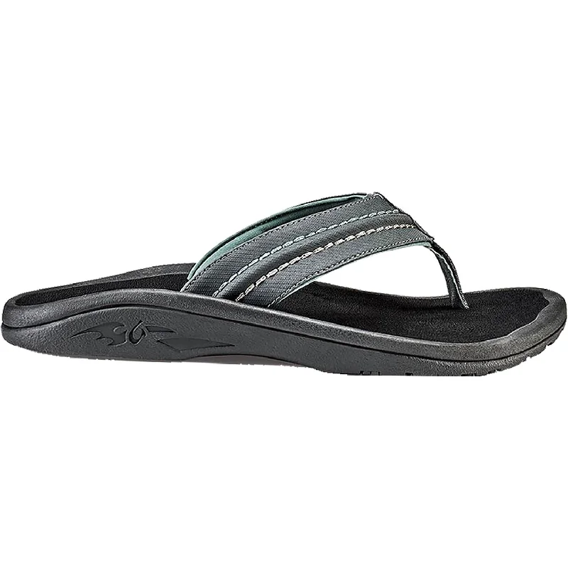 Modern Running Shoes Men's OluKai Hokua Dark Shadow/Black Synthetic