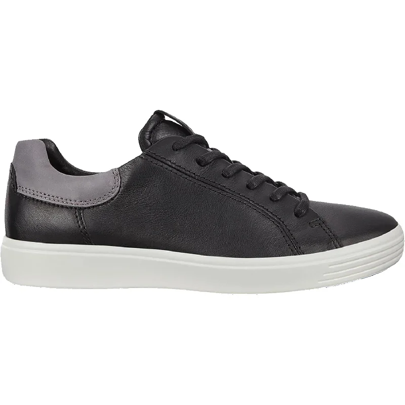 All-Day Comfort Sneakers Men's Ecco Soft 7 Black/Titanium/Droid Leather