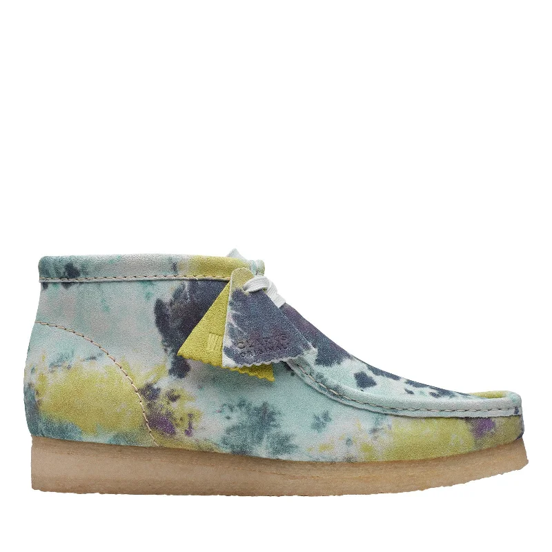 Waterproof Sneakers Clarks Wallabee Boot 26169726 Mens Blue Suede Lace Up Chukkas Boots
