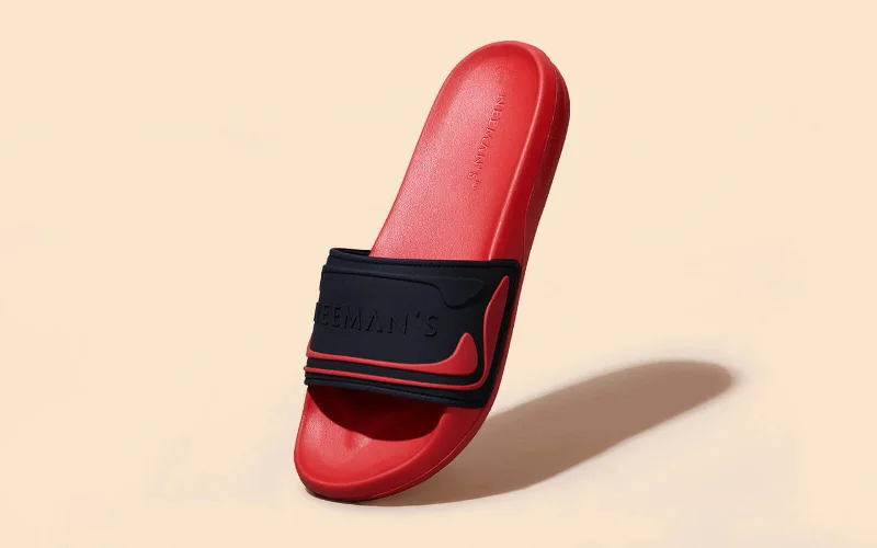 All-Purpose Walking Shoes Travel Slides : Red-Black